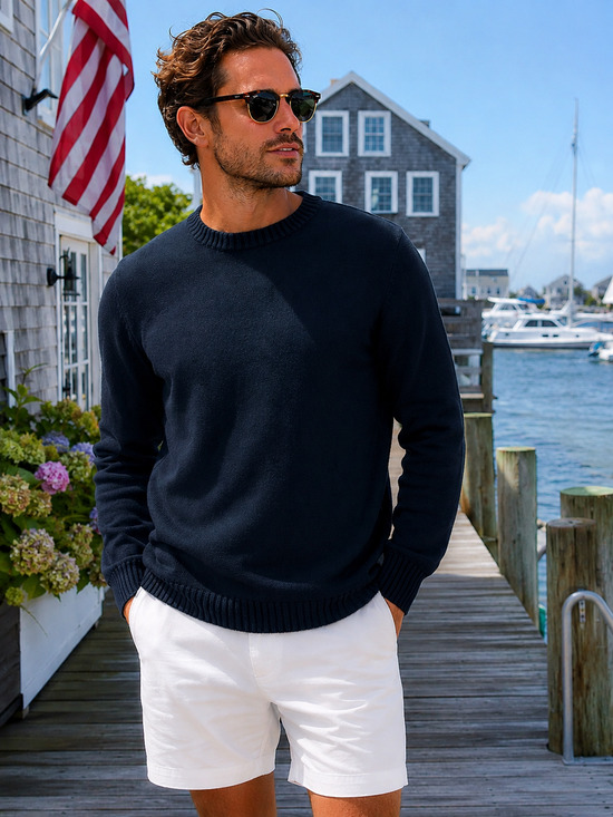 St. John's Bay Other - Fisherman Nautical St Johns Bay blue men's sweater size S Minimalist